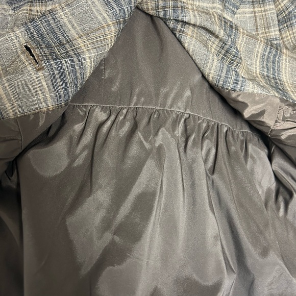 Vintage Semantiks Plaid Button Front Peplum Jacket Blazer Medium - Picture 7 of 9